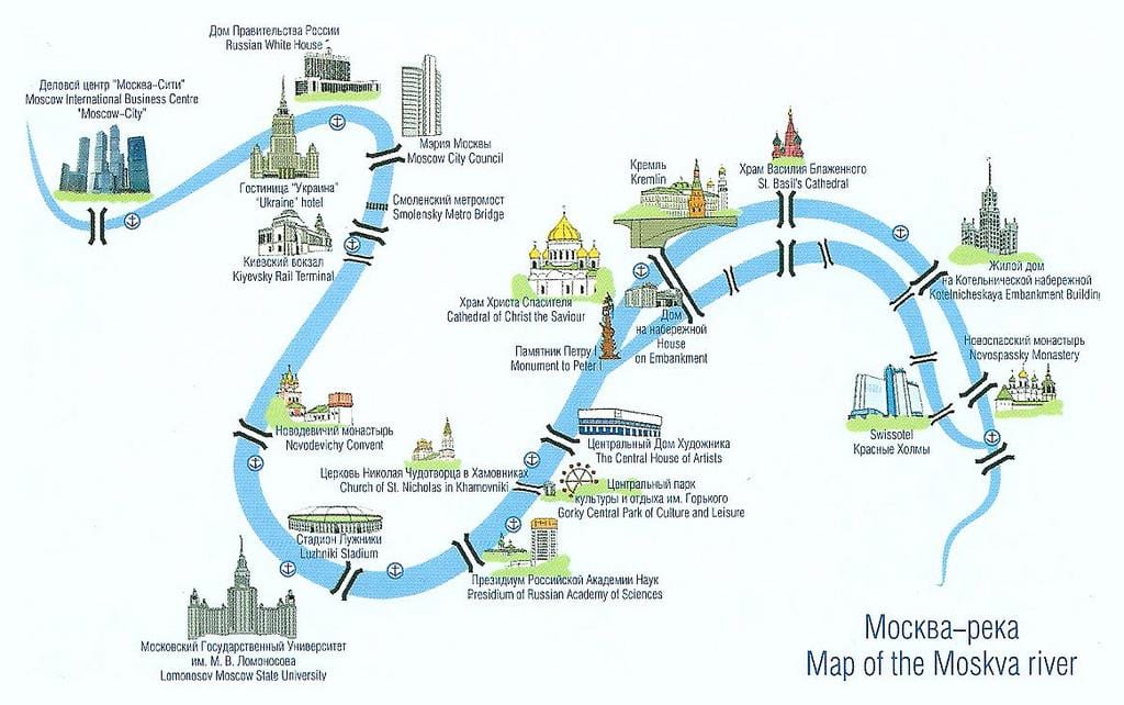 Moskva நதி வரைபடம்