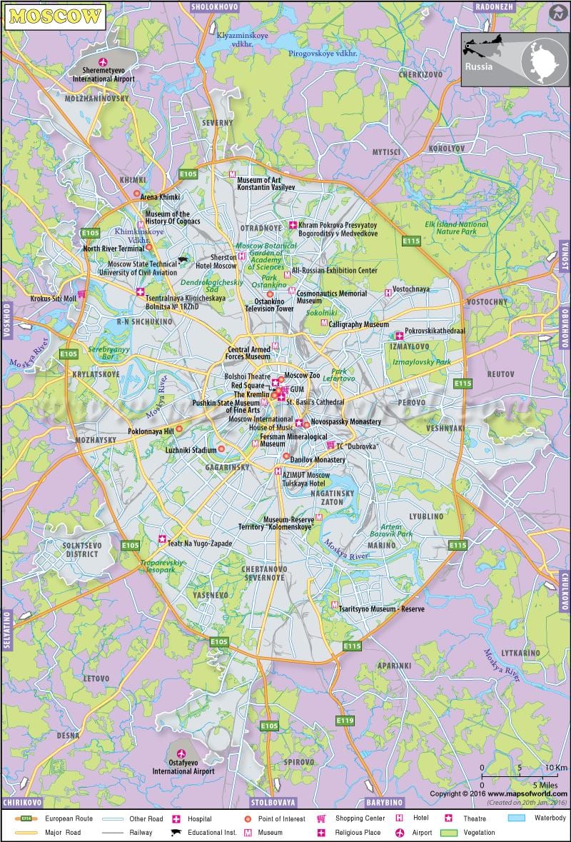 Moskau வரைபடங்கள்