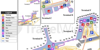 சான் பிரான்சிஸ்கோ வரைபடம் டெர்மினல்கள்