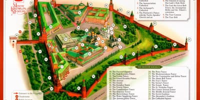 மாஸ்கோ கிரெம்ளின் வரைபடம்